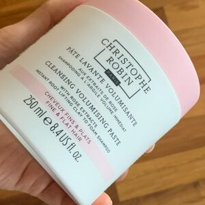 Christophe Robin Cleansing Volumizing Paste JUMBO size 250mL rose scalp scrub